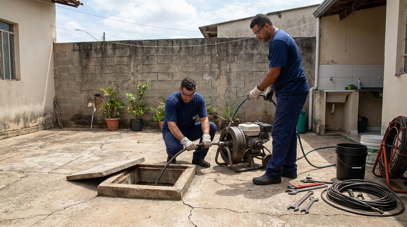 Sucção de Resíduos na Caputera, Cotia‑SP