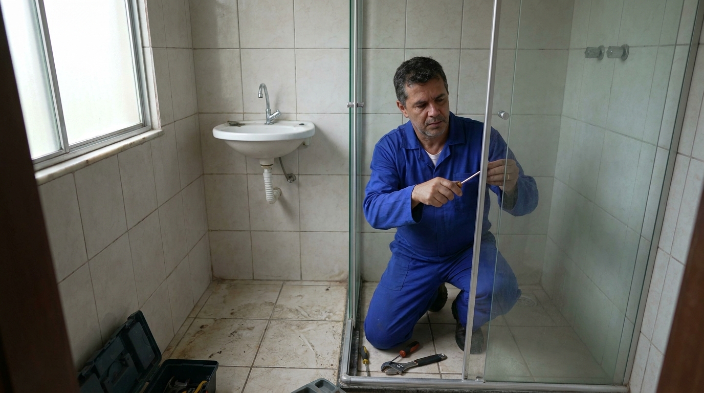 Troca de Roldanas e Trilhos no Centro, Cotia‑SP